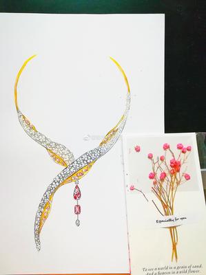 珠宝手绘姐 用画笔点亮珠宝设计的璀璨世界